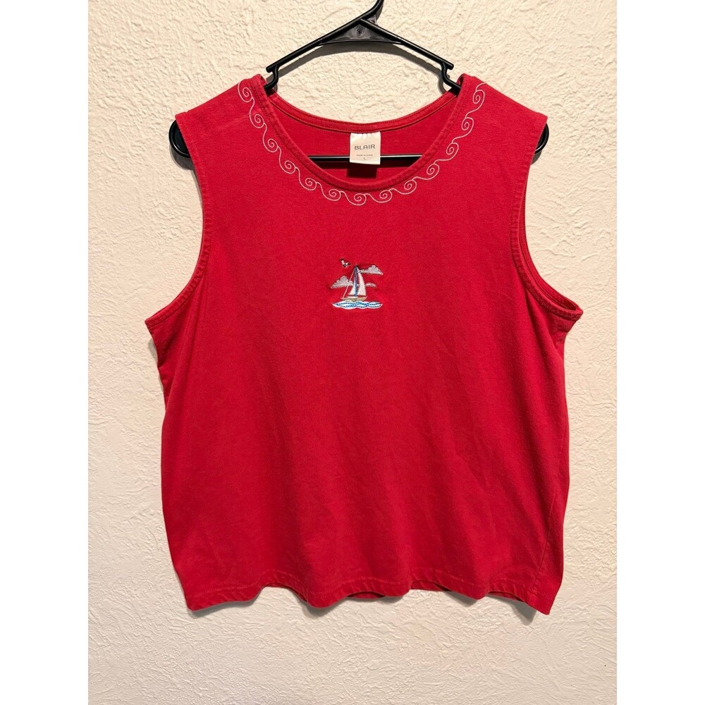 Blair Tank Top. Good quality. Size L. Sail Boat